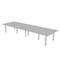 Skutchi Designs 45 in W, 144 in L, 29 in H, Engineered Wood Top, Grey HAR-REC-48143-PT-01 - alternate 1